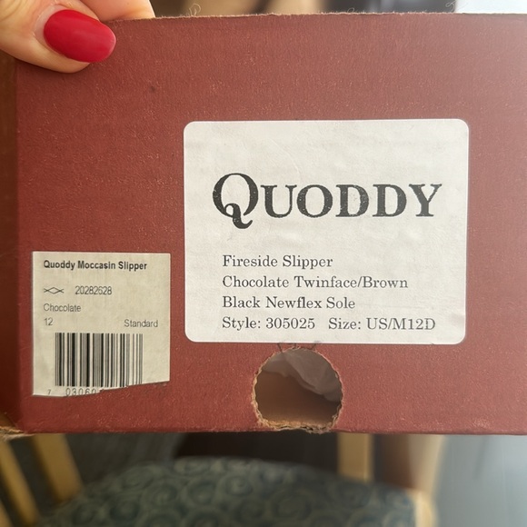 NWB Quoddy Fireside Slippers Size 12 Brown - Picture 2 of 5